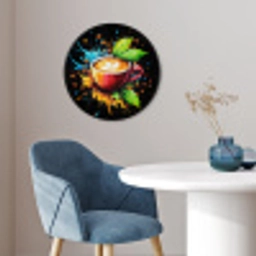 Koffie - Graffiti - Drinken - Abstract Fotolijst rond zonder passe partout klein -sfeer2