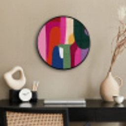 Kleurvakken - Recht - Rond - Abstract Fotolijst rond zonder passe partout klein -sfeer1