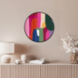 Kleurvakken - Recht - Rond - Abstract Fotolijst rond zonder passe partout klein -sfeer3