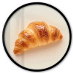 Croissant - Brood - Beige Fotolijst rond zonder passe partout klein -3d