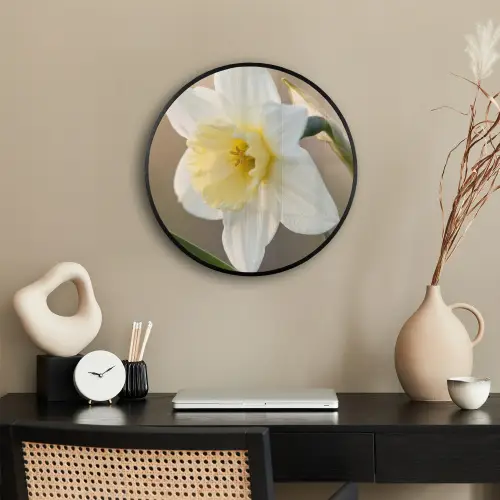 Narcis - Bloem - Minimalistisch Fotolijst rond zonder passe partout klein -sfeer1