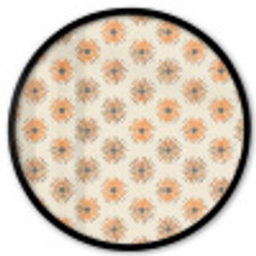 Madelief - Patroon - Oranje Fotolijst rond zonder passe partout klein 856 -3d