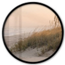 Duinlandschap - Zonsondergang - Strand Fotolijst rond zonder passe partout klein -3d