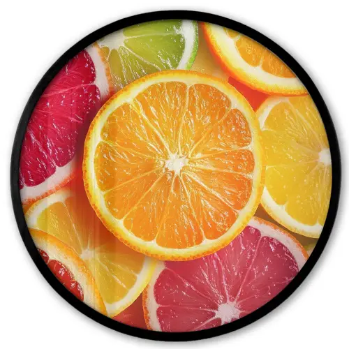 Fruit - Kleurrijk - Close up Fotolijst rond zonder passe partout klein -3d