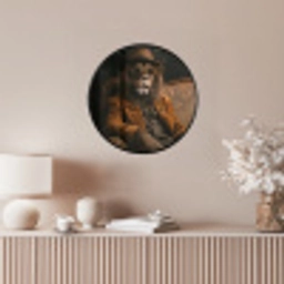Bril - Leeuw - Bank - Hoed Fotolijst rond zonder passe partout klein -sfeer3