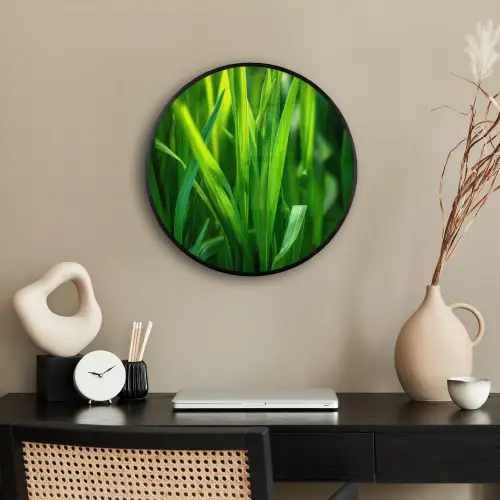 Grassprieten - Lichtinval - Groen Fotolijst rond zonder passe partout klein -sfeer1