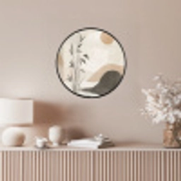 Japandi - Landschap - Beige Fotolijst rond zonder passe partout klein -sfeer3