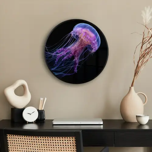 Kwal - Doorzichtig - Roze - Tentakels Fotolijst rond zonder passe partout klein -sfeer1