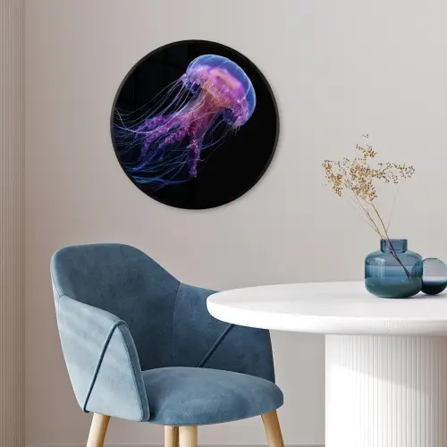 Kwal - Doorzichtig - Roze - Tentakels Fotolijst rond zonder passe partout klein -sfeer2