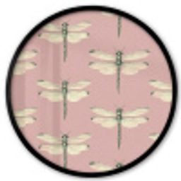 Lillibellen - Patroon - Roze Fotolijst rond zonder passe partout klein 856 -3d
