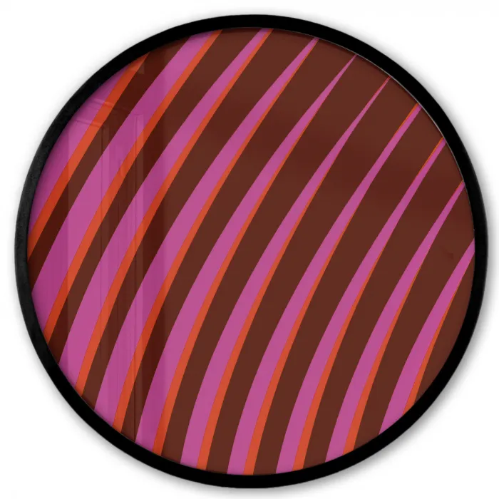 Lijnen - Rood - Beweging Fotolijst rond zonder passe partout klein -3d