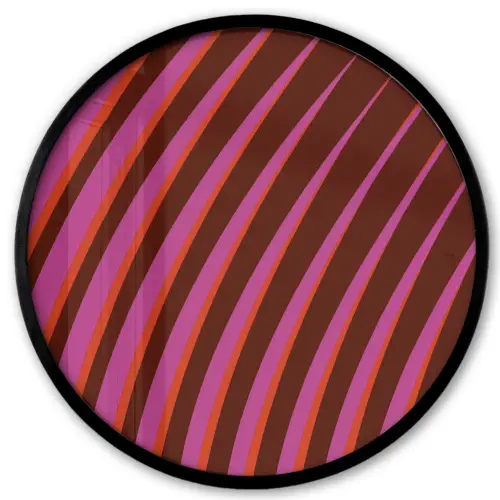 Lijnen - Rood - Beweging Fotolijst rond zonder passe partout klein -3d