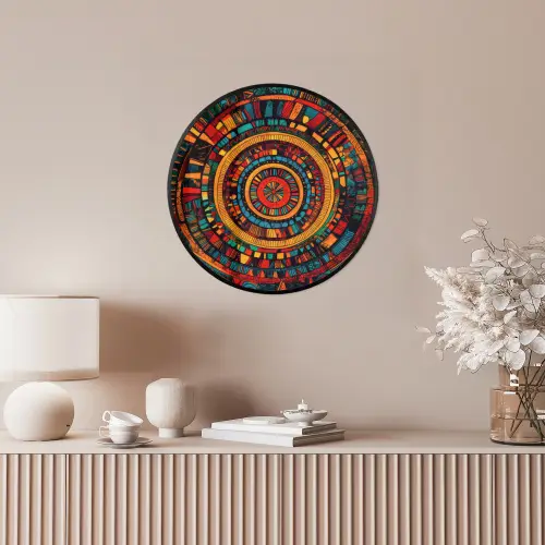 Mandala - Cirkels - Patronen Fotolijst rond zonder passe partout klein -sfeer3