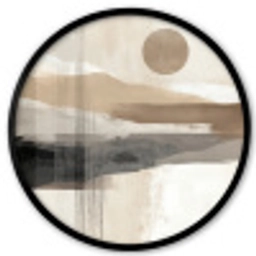 Minimalistisch - Landschap - Dimensie Fotolijst rond zonder passe partout klein -3d