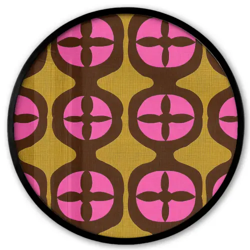 Modern - Patroon - Roze Fotolijst rond zonder passe partout klein 856 -3d