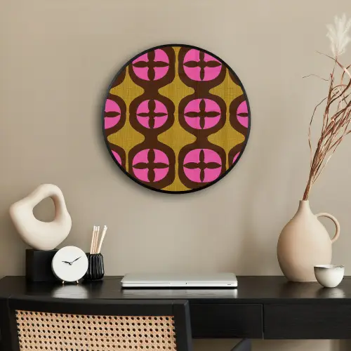 Modern - Patroon - Roze Fotolijst rond zonder passe partout klein 856 -sfeer1