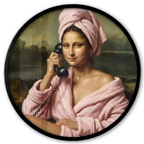 Mona - Klassiek - Roze Fotolijst rond zonder passe partout klein -3d