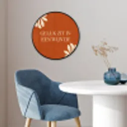 Oranje - Wijntje - Quote Fotolijst rond zonder passe partout klein -sfeer2