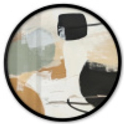 Paint - Abstract - Kleuren Fotolijst rond zonder passe partout klein -3d