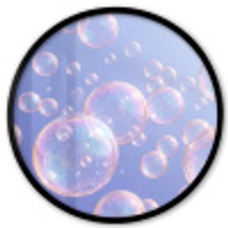 Pastel - Bubbels - Dromerig Fotolijst rond zonder passe partout klein -3d