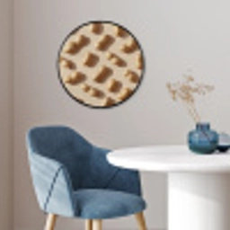 Pinda's - Patroon - Beige Fotolijst rond zonder passe partout klein -sfeer2