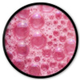 Roze - Schuim - Bubbels Fotolijst rond zonder passe partout klein -3d