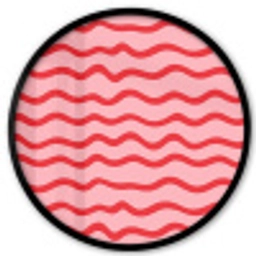 Speels - Patroon - Rood Fotolijst rond zonder passe partout klein 856 -3d