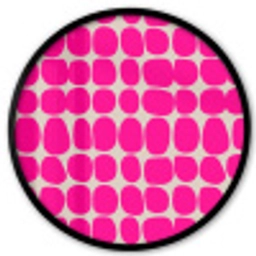 Stippen - Patroon - Roze Fotolijst rond zonder passe partout klein 856 -3d