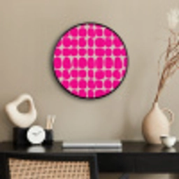Stippen - Patroon - Roze Fotolijst rond zonder passe partout klein 856 -sfeer1