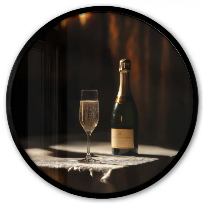 Prosecco - Bubbels - Sfeervol - Drank Fotolijst rond zonder passe partout klein -3d