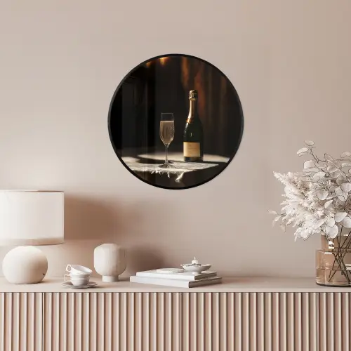Prosecco - Bubbels - Sfeervol - Drank Fotolijst rond zonder passe partout klein -sfeer3
