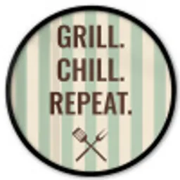 Quote - Strepen - Grill Fotolijst rond zonder passe partout klein -3d