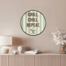 Quote - Strepen - Grill Fotolijst rond zonder passe partout klein -sfeer3