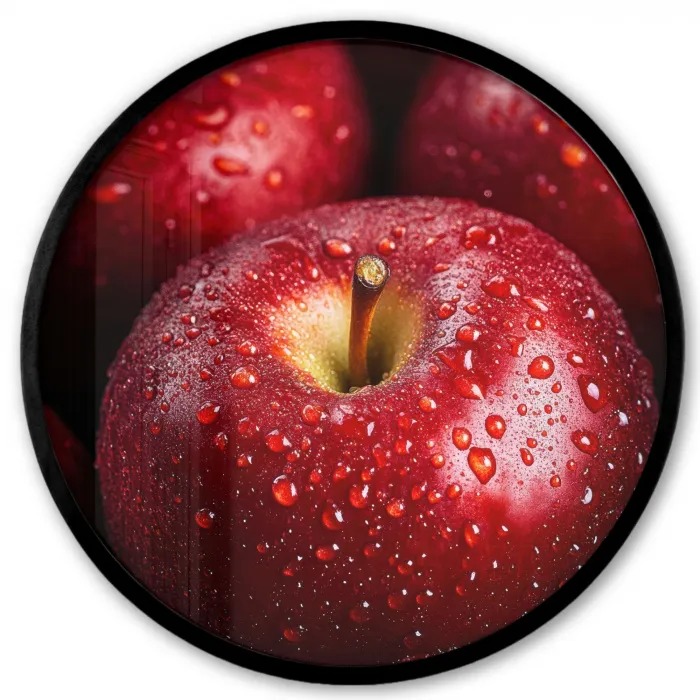 Rood - Appels - Fruit Fotolijst rond zonder passe partout klein -3d