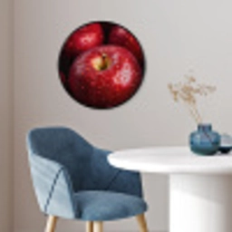 Rood - Appels - Fruit Fotolijst rond zonder passe partout klein -sfeer2