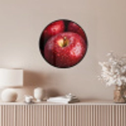 Rood - Appels - Fruit Fotolijst rond zonder passe partout klein -sfeer3