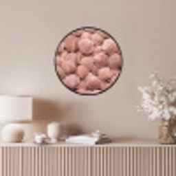 Schelpen - Patroon - Roze Fotolijst rond zonder passe partout klein -sfeer3