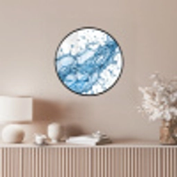 Spash - Water - Blauw Fotolijst rond zonder passe partout klein -sfeer3