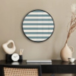 Strepen - Modern - Blauw Fotolijst rond zonder passe partout klein 856 -sfeer1