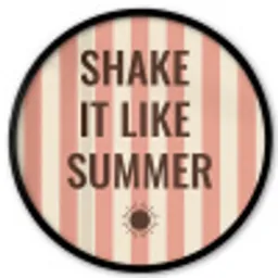 Zomer - Quote - Strepen Fotolijst rond zonder passe partout klein -3d