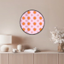 Zon - Patroon - Roze Fotolijst rond zonder passe partout klein 856 -sfeer3