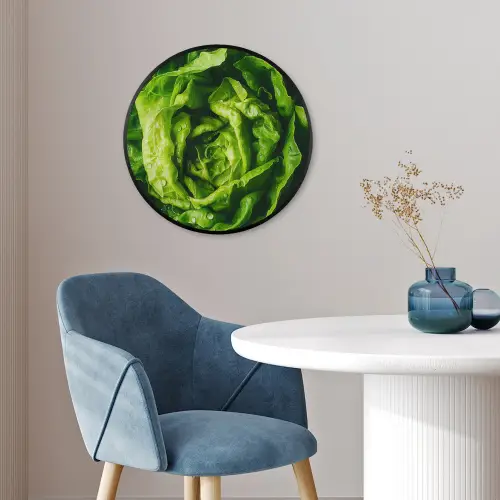Groente - Sla - Groen Fotolijst rond zonder passe partout klein -sfeer2
