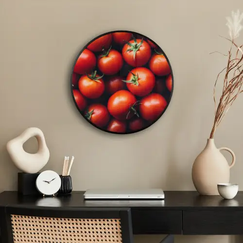 Groente - Rood - Tomaten Fotolijst rond zonder passe partout klein -sfeer1
