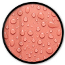 Water - Druppels - Roze Fotolijst rond zonder passe partout klein -3d