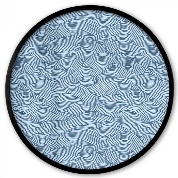 Golven - Ritmisch - Blauw Fotolijst rond zonder passe partout klein 856 -3d