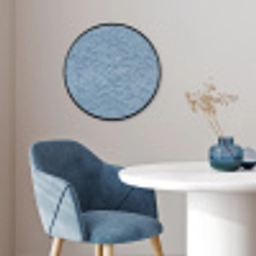 Golven - Ritmisch - Blauw Fotolijst rond zonder passe partout klein 856 -sfeer2
