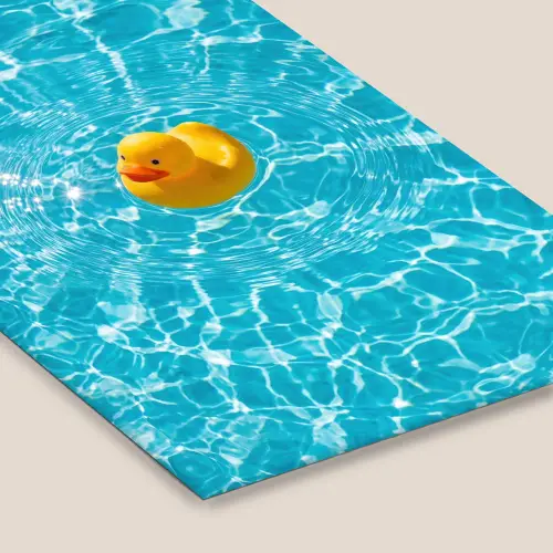Badeend - Dobberen - Blauw fotolijst zwart zonder passe partout klein -zsfeer6