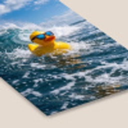 Badeend - Stoer - Golven fotolijst zwart zonder passe partout klein -zsfeer6