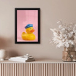 Matroos - Eend - Roze fotolijst zwart zonder passe partout klein -sfeer5
