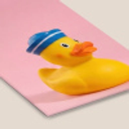 Matroos - Eend - Roze fotolijst zwart zonder passe partout klein -zsfeer6